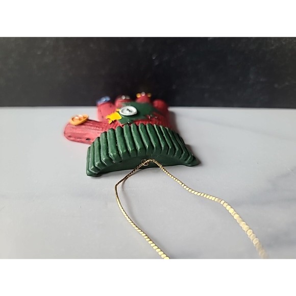Vintage Ceramic Christmas Mitten Ornament - Picture 6 of 10